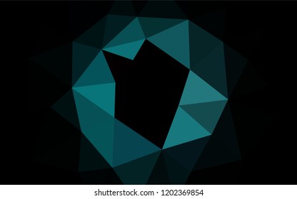 Light BLUE vector polygon abstract backdrop. Triangular geometric sample with gradient.  The completely new template can be used for your brand book.