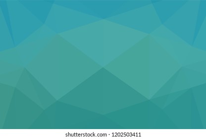 Light BLUE vector polygon abstract layout. A vague abstract illustration with gradient. A completely new design for your business.