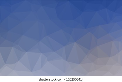 Light BLUE vector polygon abstract backdrop. Glitter abstract illustration with an elegant design. The elegant pattern can be used as part of a brand book.