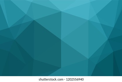 Light BLUE vector polygon abstract background. A completely new color illustration in a vague style. The polygonal design can be used for your web site.
