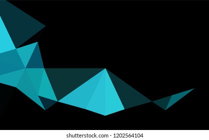 Light BLUE vector polygon abstract layout. Colorful abstract illustration with gradient. The polygonal design can be used for your web site.