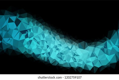 Light BLUE vector polygon abstract backdrop. Glitter abstract illustration with an elegant design. Brand new design for your business.