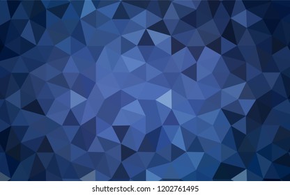 Light BLUE vector polygon abstract backdrop. Geometric illustration in Origami style with gradient.  A new texture for your web site.