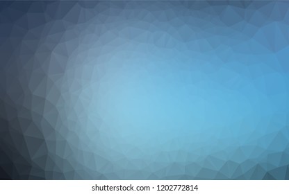 Light BLUE vector polygon abstract backdrop. Creative illustration in halftone style with gradient. The polygonal design can be used for your web site.