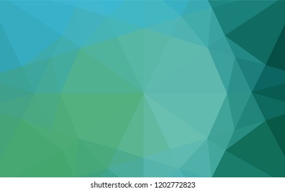 Light BLUE vector polygon abstract backdrop. A completely new color illustration in a vague style. A completely new template for your business design.