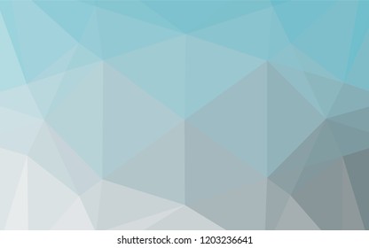 Light BLUE vector polygon abstract background. Triangular geometric sample with gradient.  Brand new design for your business.