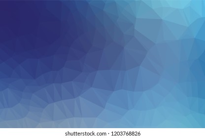 Light BLUE vector polygon abstract backdrop. Colorful abstract illustration with gradient. The polygonal design can be used for your web site.