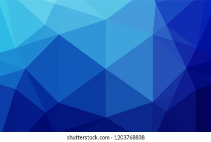 Light BLUE vector polygon abstract background. An elegant bright illustration with gradient. The polygonal design can be used for your web site.