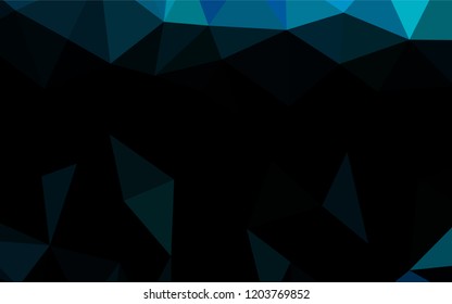 Light BLUE vector polygon abstract background. A completely new color illustration in a vague style. A completely new template for your business design.