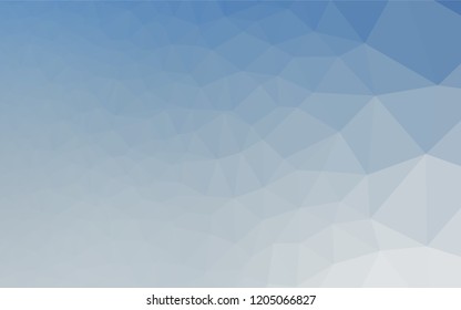 Light BLUE vector polygon abstract background. Creative geometric illustration in Origami style with gradient. The best triangular design for your business.