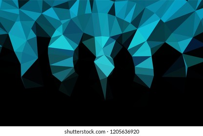 Light BLUE vector polygon abstract backdrop. A vague abstract illustration with gradient. The polygonal design can be used for your web site.