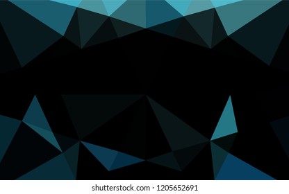 Light BLUE vector polygon abstract layout. Colorful illustration in abstract style with gradient. A completely new design for your business.