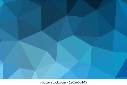 Light BLUE vector polygon abstract layout. Polygonal abstract illustration with gradient. Brand new design for your business.