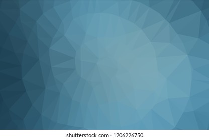 Light BLUE vector polygon abstract backdrop. Geometric illustration in Origami style with gradient.  The polygonal design can be used for your web site.