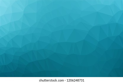 Light BLUE vector polygon abstract backdrop. Creative geometric illustration in Origami style with gradient. The best triangular design for your business.