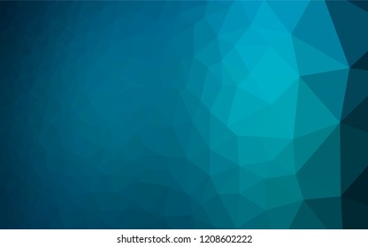 Light BLUE vector polygon abstract backdrop. Glitter abstract illustration with an elegant design. The template can be used as a background for cell phones.