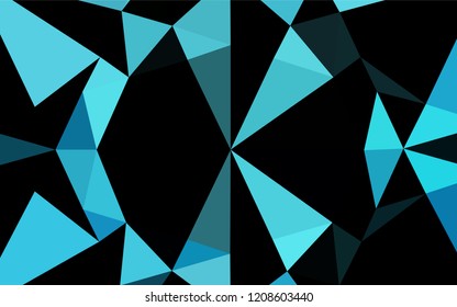 Light BLUE vector polygon abstract backdrop. Glitter abstract illustration with an elegant design. The elegant pattern can be used as part of a brand book.