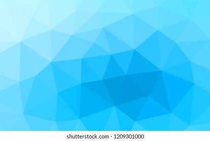 Light BLUE vector polygon abstract backdrop. Shining illustration, which consist of triangles. A new texture for your design.