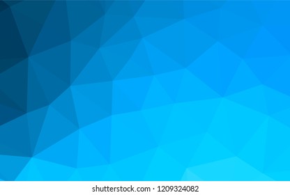 Light BLUE vector polygon abstract backdrop. Creative illustration in halftone style with gradient. The template can be used as a background for cell phones.