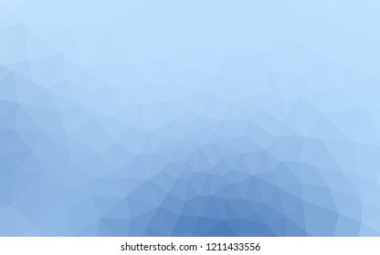 Light BLUE vector polygon abstract layout. Polygonal abstract illustration with gradient. Template for cell phone's backgrounds.