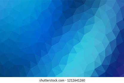 Light BLUE vector polygon abstract background. Creative geometric illustration in Origami style with gradient. A completely new design for your leaflet.