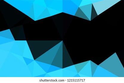 Light BLUE vector polygon abstract backdrop. Colorful abstract illustration with gradient. Brand new style for your business design.