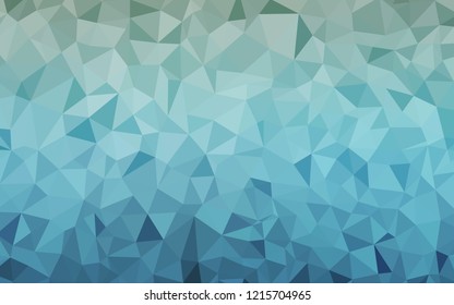 Light BLUE vector polygon abstract layout. Colorful illustration in polygonal style with gradient. Brand new style for your business design.