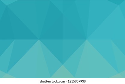 Light BLUE vector polygon abstract background. Creative geometric illustration in Origami style with gradient. The textured pattern can be used for background.