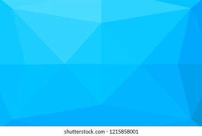 Light BLUE vector polygon abstract layout. Colorful abstract illustration with gradient. The template can be used as a background for cell phones.