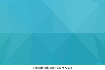 Light BLUE vector polygon abstract layout. Geometric illustration in Origami style with gradient.  A completely new design for your business.