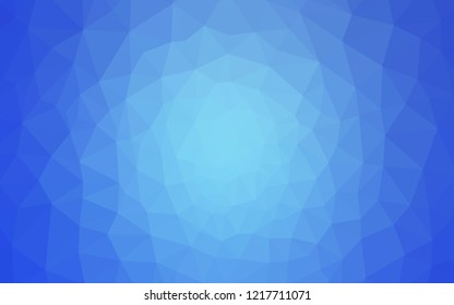Light BLUE vector polygon abstract backdrop. Colorful abstract illustration with triangles. A completely new design for your leaflet.