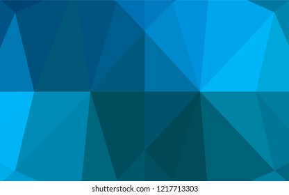 Light BLUE vector polygon abstract backdrop. Triangular geometric sample with gradient.  The completely new template can be used for your brand book.