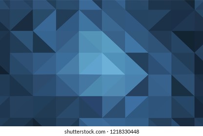 Light BLUE vector polygon abstract background. Elegant bright polygonal illustration with gradient. Best triangular design for your business.