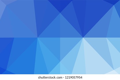 Light BLUE vector polygon abstract backdrop. Colorful abstract illustration with gradient. The polygonal design can be used for your web site.