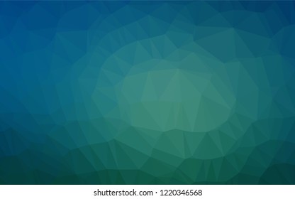 Light BLUE vector polygon abstract background. Creative illustration in halftone style with gradient. Brand new design for your business.