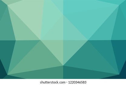 Light BLUE vector polygon abstract background. Colorful abstract illustration with gradient. A new texture for your design.