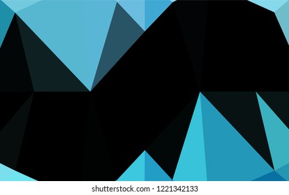 Light BLUE vector polygon abstract backdrop. Colorful illustration in abstract style with gradient. A new texture for your design.