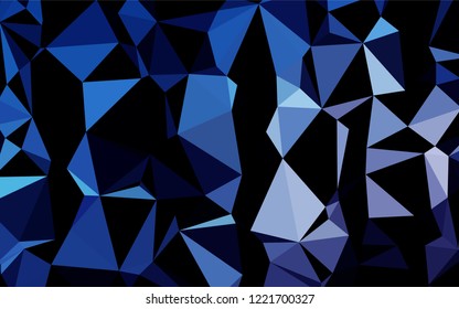 Light BLUE vector polygon abstract background. Creative illustration in halftone style with gradient. The template can be used as a background for cell phones.