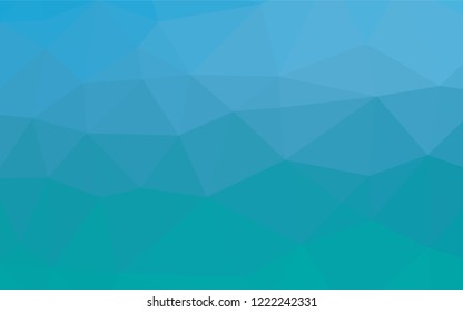 Light BLUE vector polygon abstract background. Colorful abstract illustration with gradient. The polygonal design can be used for your web site.