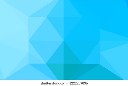 Light BLUE vector polygon abstract background. Geometric illustration in Origami style with gradient.  Brand new design for your business.