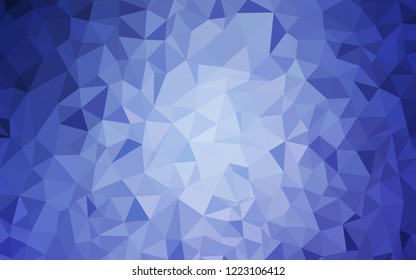 Light BLUE vector polygon abstract layout. Triangular geometric sample with gradient.  A completely new design for your leaflet.