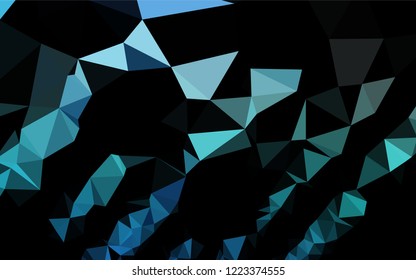 Light BLUE vector polygon abstract layout. Colorful illustration in abstract style with gradient. The template can be used as a background for cell phones.
