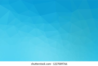 Light BLUE vector polygon abstract layout. Colorful abstract illustration with gradient. Brand new style for your business design.
