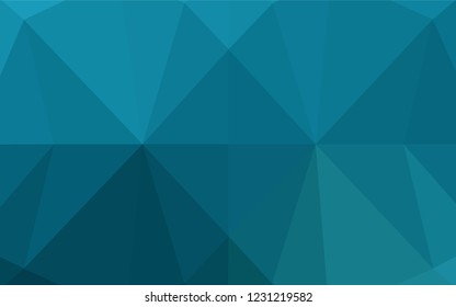 Light BLUE vector polygon abstract backdrop. Creative illustration in halftone style with gradient. The completely new template can be used for your brand book.