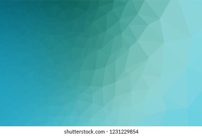 Light BLUE vector polygon abstract background. Triangular geometric sample with gradient.  A new texture for your design.
