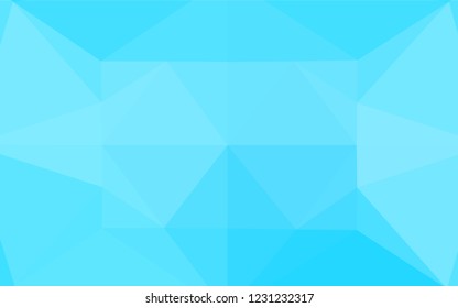 Light BLUE vector polygon abstract backdrop. A sample with polygonal shapes. The completely new template can be used for your brand book.