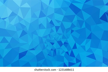 Light BLUE vector polygon abstract layout. A completely new color illustration in a polygonal style. Brand new style for your business design.