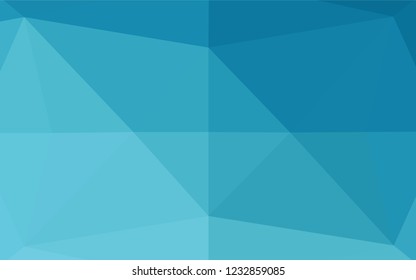 Light BLUE vector polygon abstract background. Shining colored illustration in a Brand new style. A completely new template for your business design.