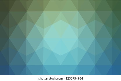 Light BLUE vector polygon abstract backdrop. Colorful abstract illustration with triangles. Polygonal design for your web site.