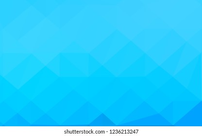 Light BLUE vector polygon abstract layout. Creative illustration in halftone style with gradient. Template for your brand book.